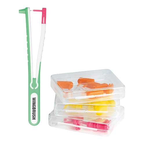 WINGBRUSH Interdental Brush Refill Set - Igiene dentale accurata con alto comfort di applicazione ﻿